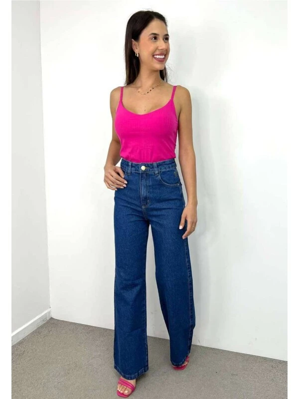 CALÇA JEANS WIDE LEG FEMININA RYANY - COSH - Jeans