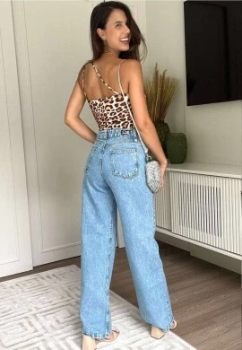 CALÇA JEANS WIDE LEG LUA  COSH JEANS - Jeans