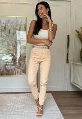 CALÇA JOGGER FEMININA MAIA - COSH JEANS - Bege
