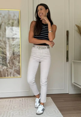 CALÇA JOGGER FEMININA MALU - COSH JEANS - Gelo