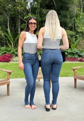 CALÇA LONGA LEVANTA BUMBUM FEMININA ANGELICA  COSH - Jeans