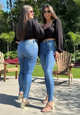 CALÇA LEVANTA BUMBUM FEMININA EVILIN  COSH - Jeans