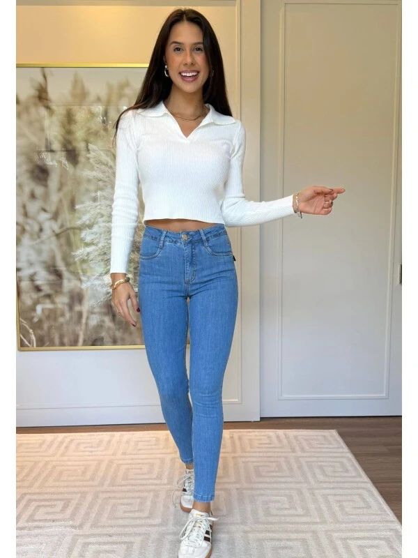 CALÇA LEVANTA BUMBUM FEMININA LIVIA  COSH JEANS - Jeans