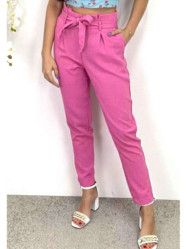 CALÇA LINHO RUSTICO - COSH JEANS - Rosa