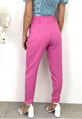 CALÇA LINHO RUSTICO - COSH JEANS - Rosa