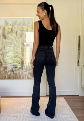CALÇA LONGA FEMININA GIOVANA - COSH JEANS - Preto