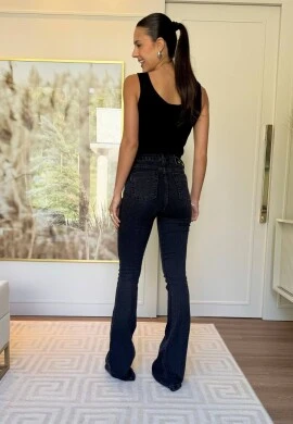 CALÇA LONGA FEMININA GIOVANA - COSH JEANS - Preto
