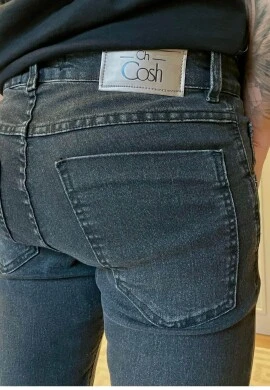 CALÇA MASCULINA RETA STONADA BRAYAN - COSH JEANS - Preto