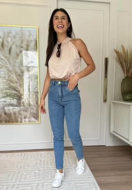 CALÇA MOM FEMININA LIS - COSH - Jeans