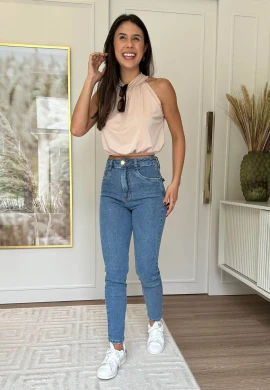 CALÇA MOM FEMININA LIS - COSH - Jeans