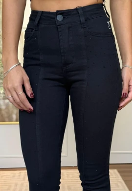 CALÇA RETA FEMININA CALISTA - COSH JEANS - Preto