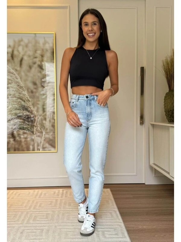 CALÇA MOM FEMININA LUARA  COSH JEANS - Jeans