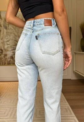 CALÇA MOM FEMININA LUARA  COSH JEANS - Jeans