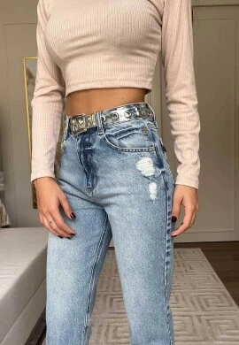CALÇA MOM FEMININA SABRINA - COSH JEANS - Jeans