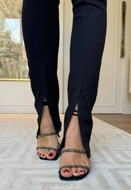 CALÇA RETA FEMININA CALISTA - COSH JEANS - Preto