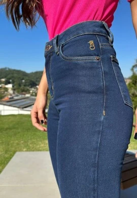 CALÇA RETA FEMININA FLOR  COSH JEANS - Jeans