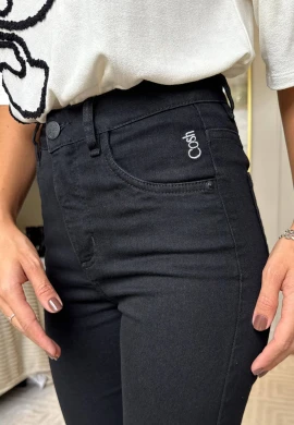 CALÇA RETA FEMININA RUTI - COSH JEANS - Preto