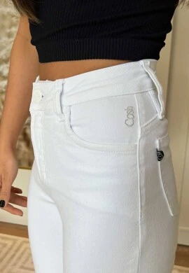 CALÇA SKINNY FEMININA BRANCA  COSH JEANS - Branco