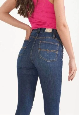 CALÇA SKINNY HOT DESFIADA FEMININA - COSH JEANS - Jeans
