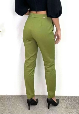 CALÇA SOLTA DE ALFAIATARIA FLOR DE LIS  COSH JEANS - Preto/militar