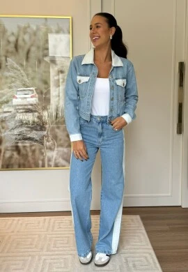 CALÇA WIDE LEG FEMININA BRIGITE - COSH JEANS - Jeans