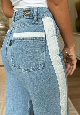 CALÇA WIDE LEG FEMININA BRIGITE - COSH JEANS - Jeans