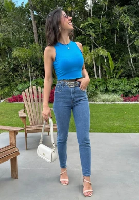 CALÇA MOM FEMININA LIS - COSH - Jeans