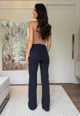 CALÇA WIDE LEG FEMININA CARLA - COSH JEANS - Preto