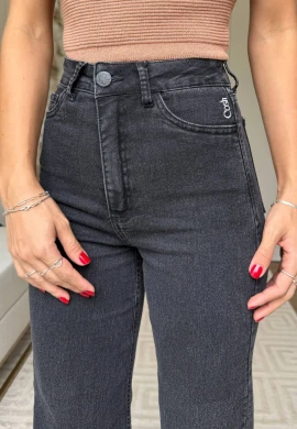 CALÇA WIDE LEG FEMININA CARLA - COSH JEANS - Preto