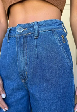 CALÇA WIDE LEG FEMININA FLORA - COSH JEANS - Jeans