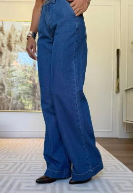 CALÇA WIDE LEG FEMININA FLORA - COSH JEANS - Jeans
