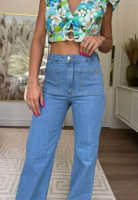 CALÇA WIDE LEG FEMININA JANETE - COSH JEANS - Jeans