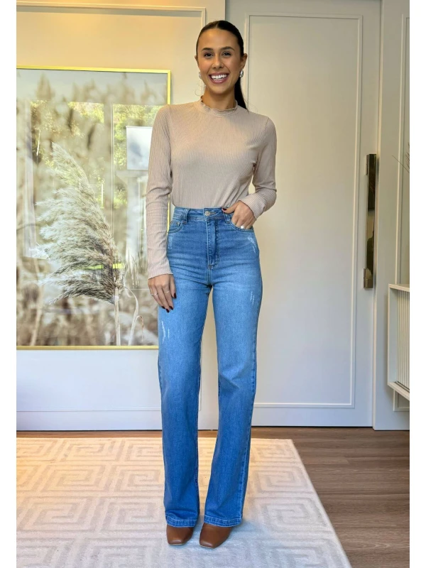 CALÇA WIDE LEG FEMININA LAIA  COSH JEANS - Jeans