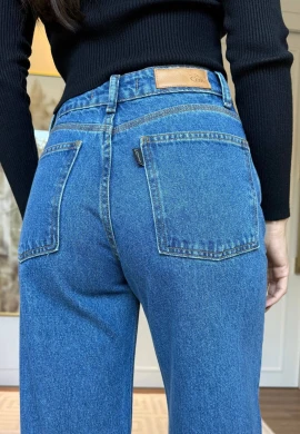 CALÇA WIDE LEG FEMININA NANDA LONGA - COSH JEANS - Jeans
