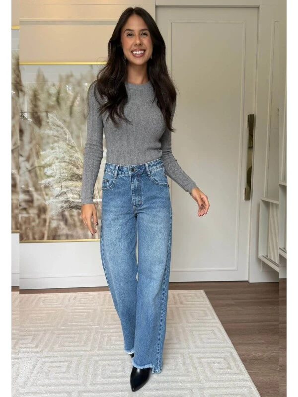 CALÇA WIDE LEG FEMININA NICE - COSH JEANS - Jeans