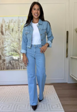 CALÇA WIDE LEG FEMININA SOFIA - COSH JEANS - Jeans