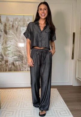 CALÇA FEMININA BETE - COSH JEANS - Preto