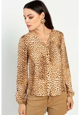CAMISA DE ONÇA FEMININA FLOR DE LIS  COSH JEANS - Onça