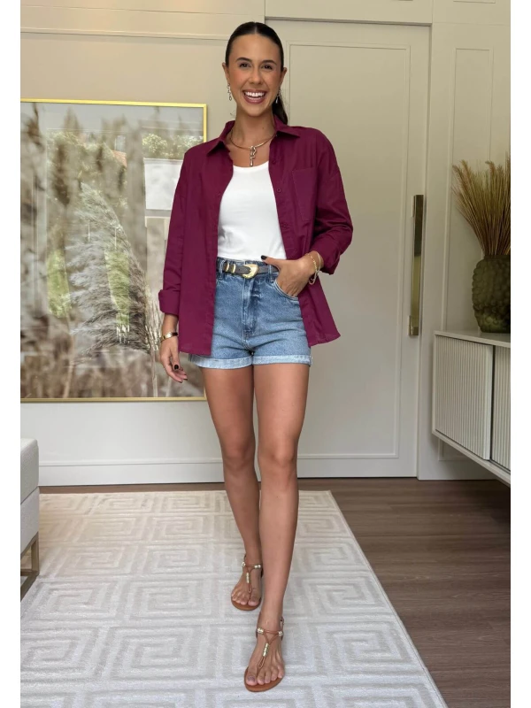 CAMISA FABRICIA - COSH JEANS - Fucsia