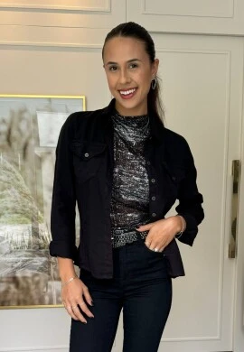 CAMISA FEMININA COLLOR - COSH JEANS - Preto