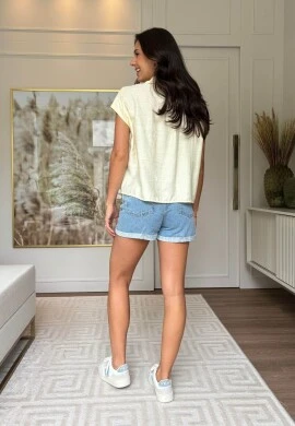 CAMISA FEMININA PILAR - COSH JEANS - Champagne