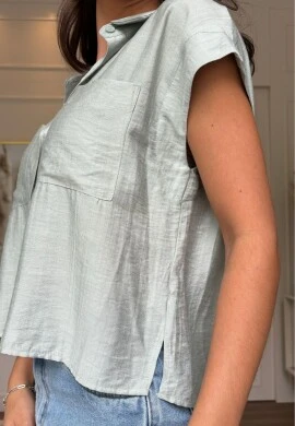 CAMISA FEMININA PILAR - COSH JEANS - Verde