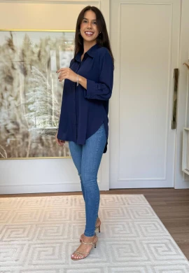 CAMISA FERNANDA - COSH JEANS - Marinho
