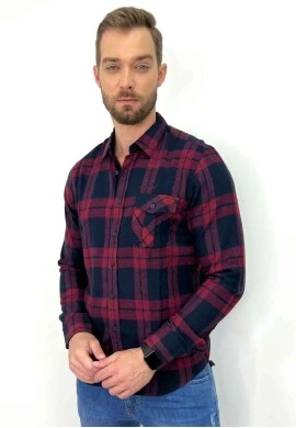 CAMISA FLANELA XADREZ MASCULINA - COSH JEANS - Vermelho