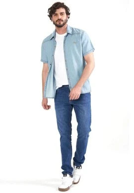 CAMISA JEANS DELAVE TENCEL MASCULINA - COSH JEANS - Jeans