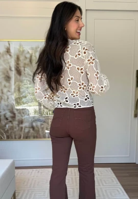 CAMISA JENI RENDADO - COSH JEANS - Creme