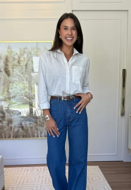 CAMISA LARI OVERSIZE - COSH JEANS - Bege areia