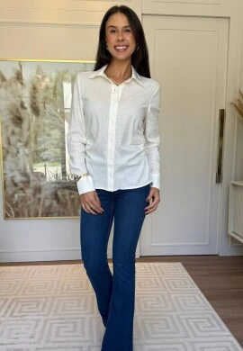 CAMISA LASTX LATERAL - COSH JEANS - Off white