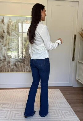 CAMISA LASTX LATERAL - COSH JEANS - Off white