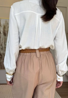 CAMISA LUANA BORDADA - COSH JEANS - Off white
